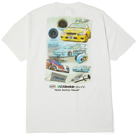 HUF x Greddy Parts T-Shirt White