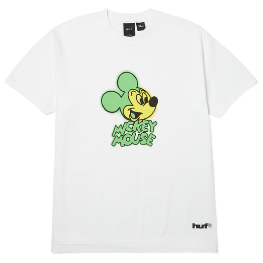 HUF x Mickey Mickey Spray T-Shirt White