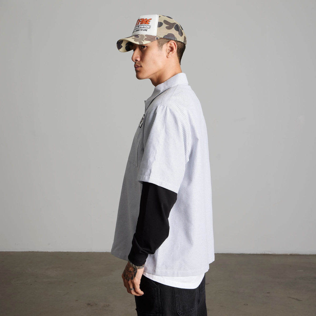 HUF x Spitfire Burn Forever Trucker Cap Camo