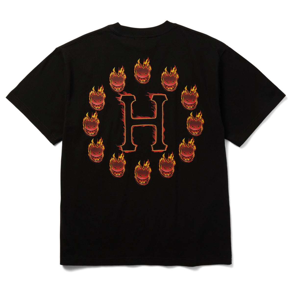HUF x Spitfire Flame Galaxies T-Shirt Black