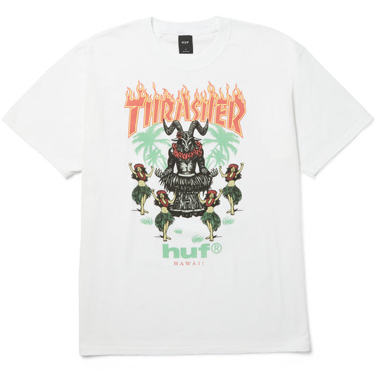 HUF x Thrasher Goat Luau T-Shirt White