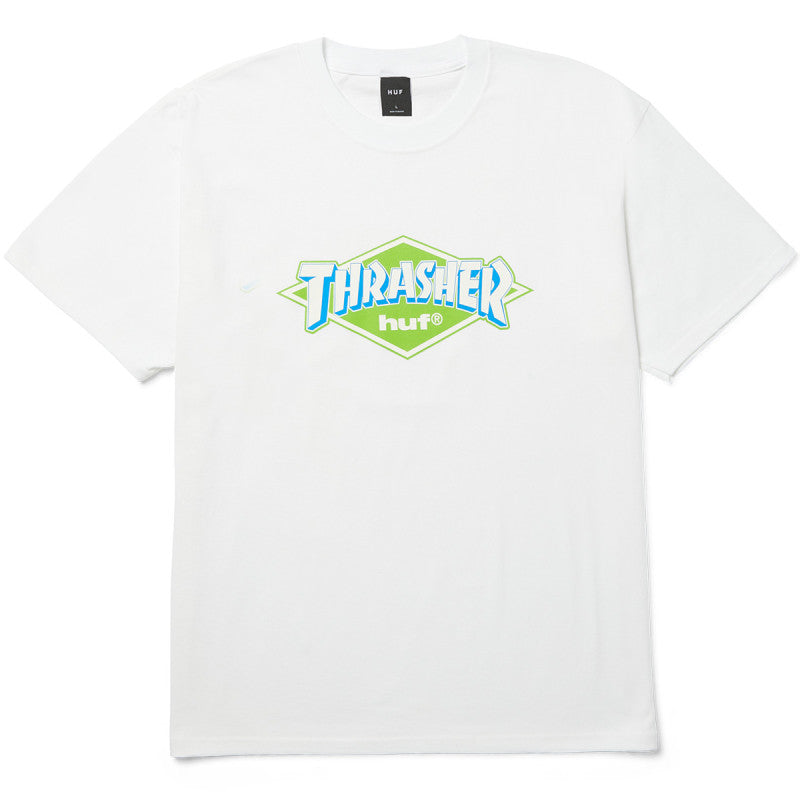 HUF x Thrasher Logo T-Shirt White