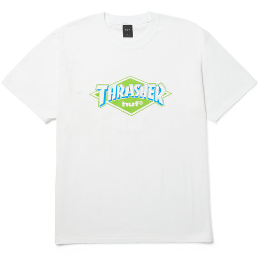 HUF x Thrasher Logo T-Shirt White