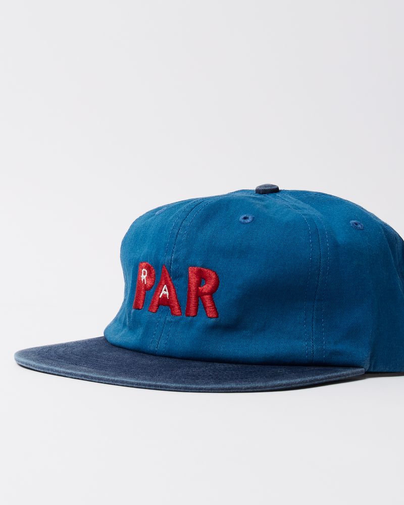 By Parra Paper Par 6 Panel Hat Blue