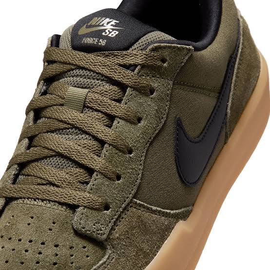 Nike SB Force 58 Med Olive/Black-Med Olive-Gum Lt Brown