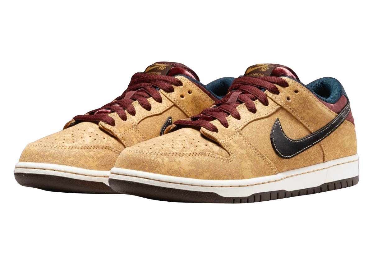 Nike SB Dunk Low Pro Celestial Gold/Black-Dark Team Red