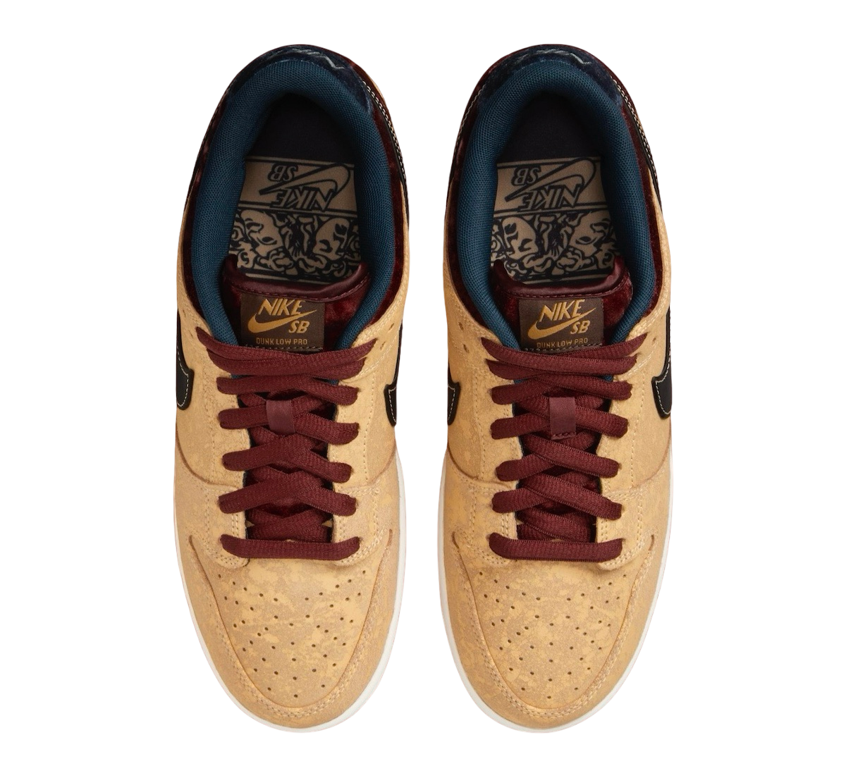 Nike SB Dunk Low Pro Celestial Gold/Black-Dark Team Red