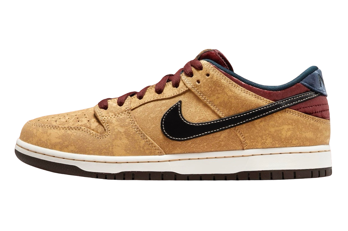 Nike SB Dunk Low Pro Celestial Gold/Black-Dark Team Red