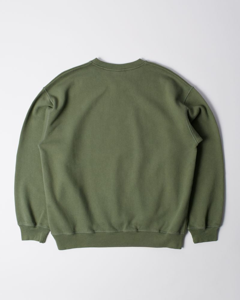 By Parra Signature Crewneck Sweater Green
