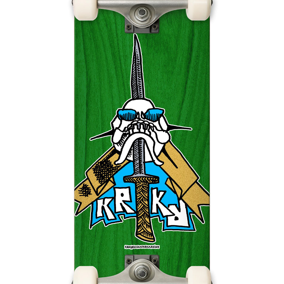 Krooked Skull Sword Complete Skateboard 8.5