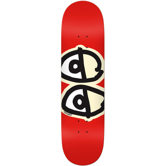 Krooked Team Eyes Skateboard Deck Red 8.38