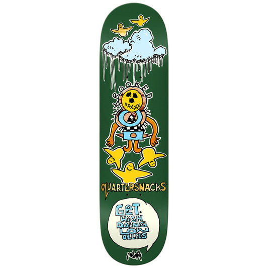 Krooked x Quarter Snacks Get High Skateboard Deck 8.25