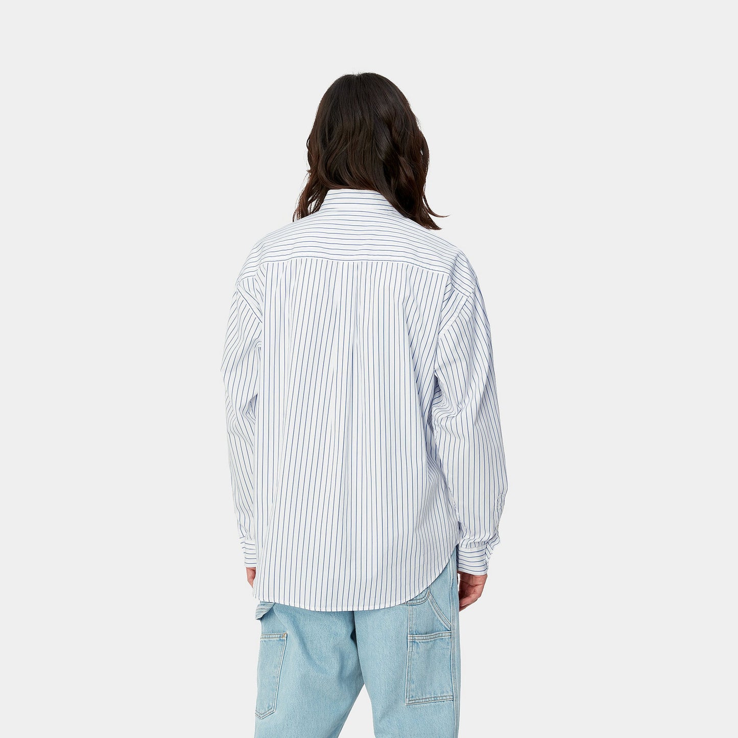 Carhartt WIP Longsleeve Linus Shirt Stripe Bleach White