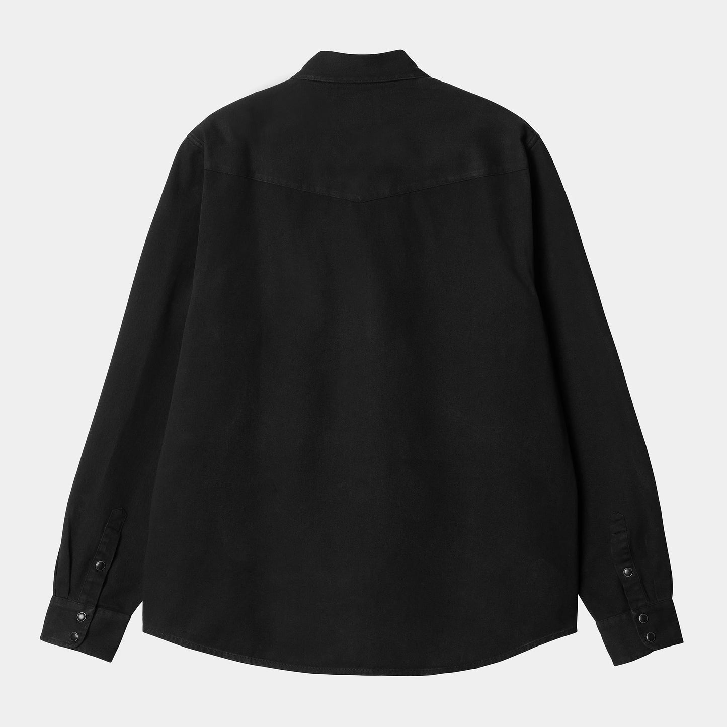 Carhartt WIP Santa Fe Longsleeve Shirt Black Garment Dyed