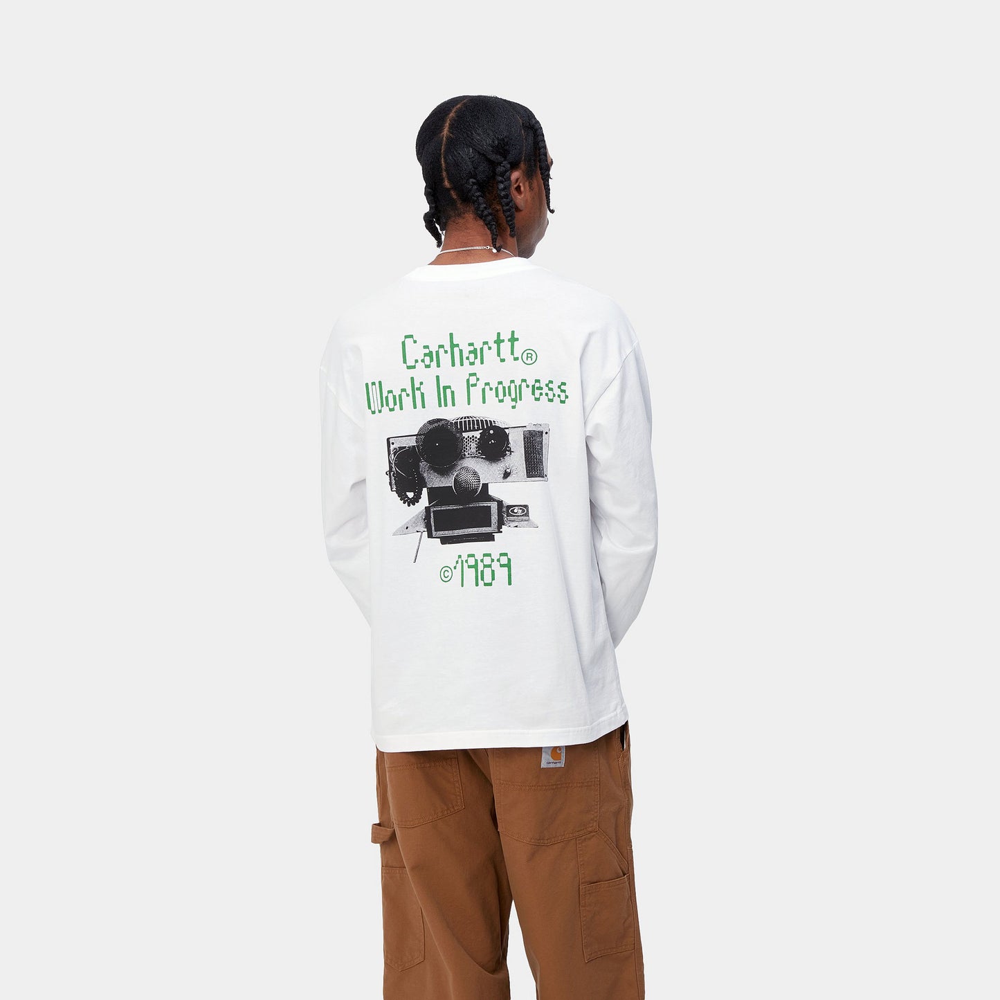 Carhartt WIP Soundface Longsleeve T-Shirt White