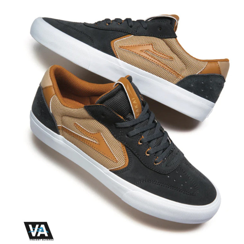 Lakai Atlantic Vulc Charcoal/Tan Suede