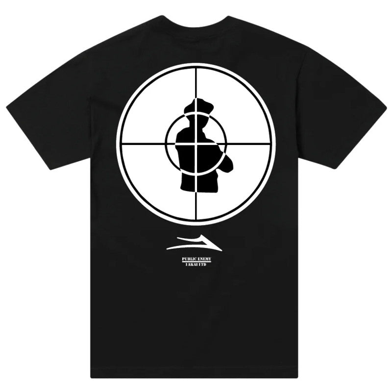 Lakai Public Enemy Sniper Logo T-Shirt Black