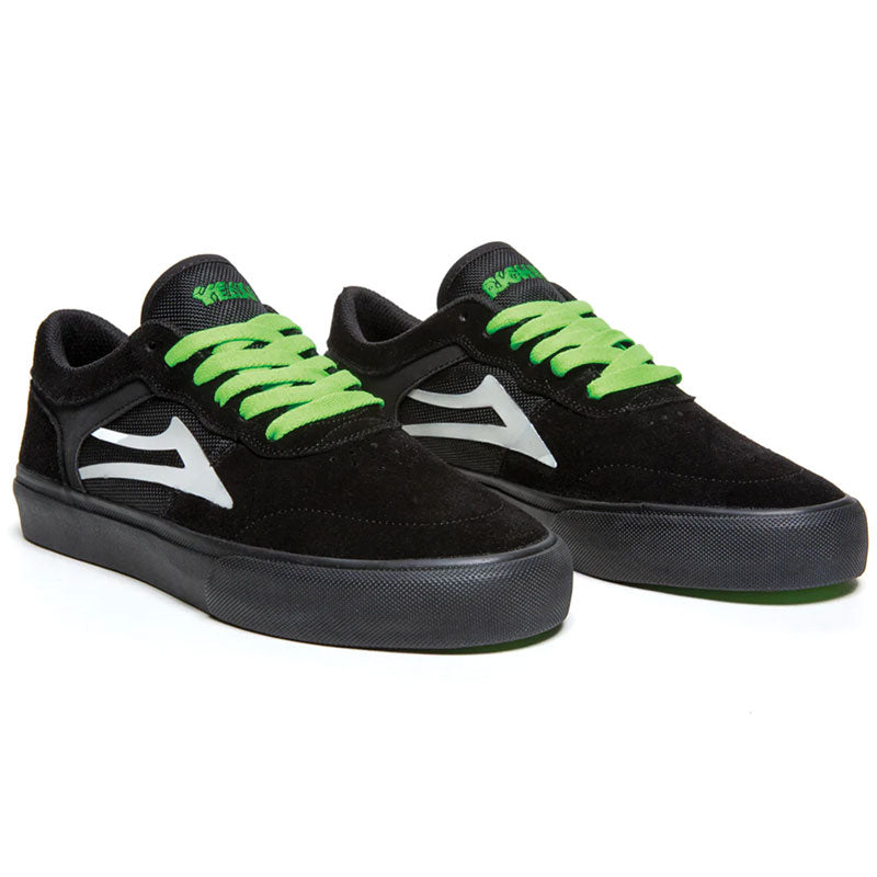 Lakai Staple Black/Uv Green Suede