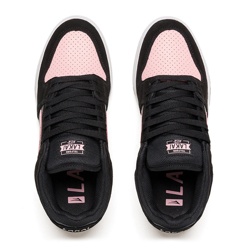 Lakai Telford Low Black/Pink Suede