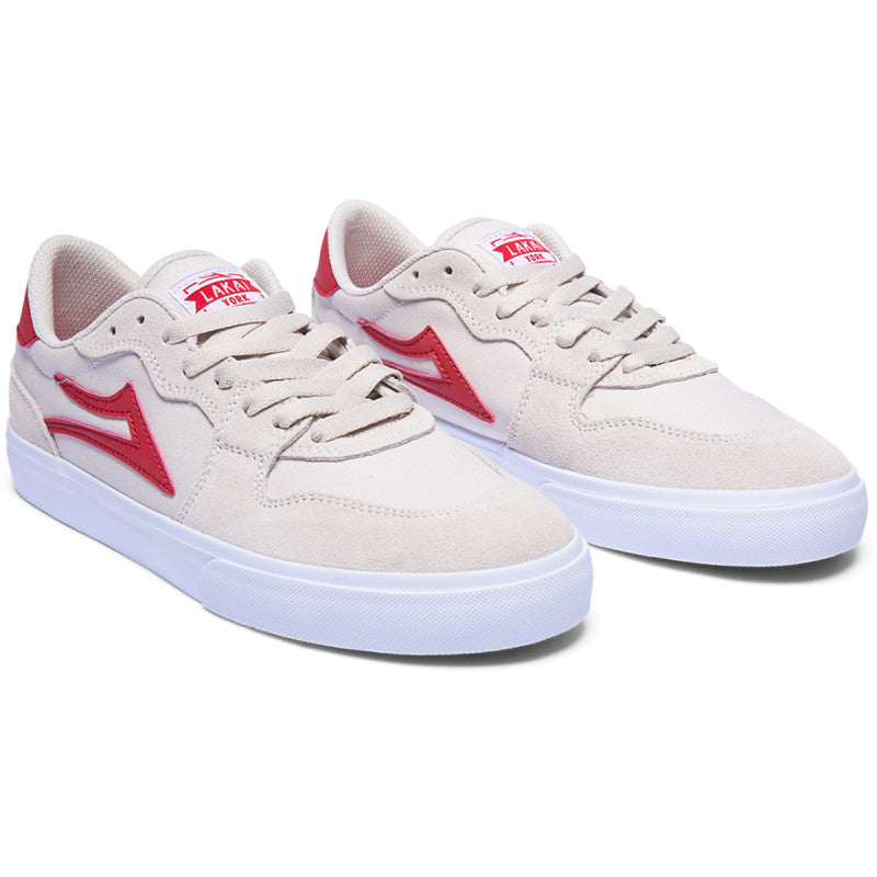 Lakai York White/Red Suede