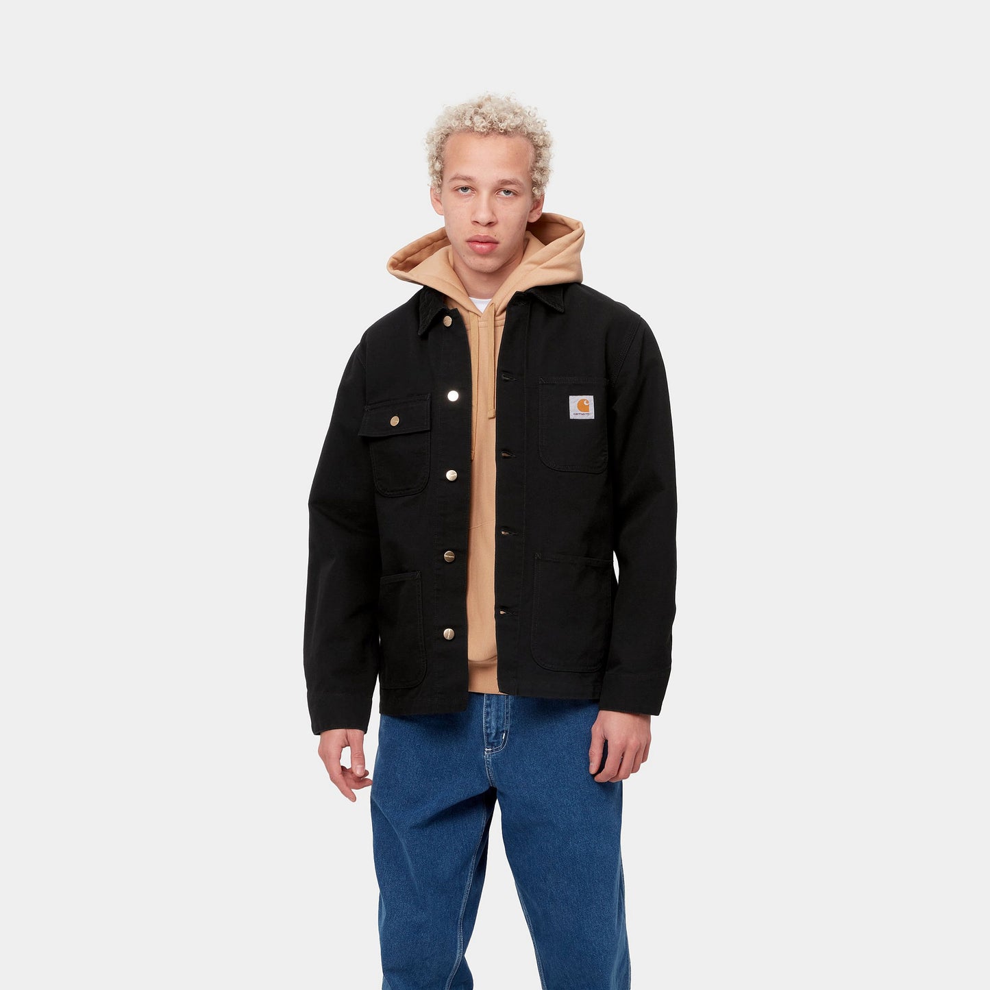 Carhartt WIP Michigan Coat Black/Black Rinsed