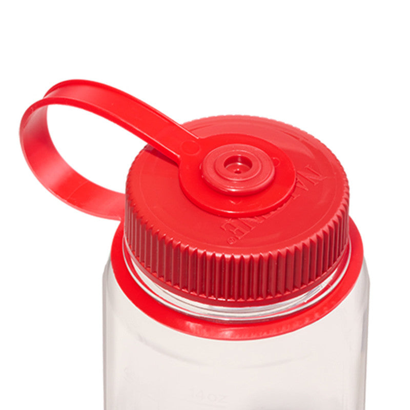 Nalgene Wide Mouth 500ml Clear/Red Cap Sustain