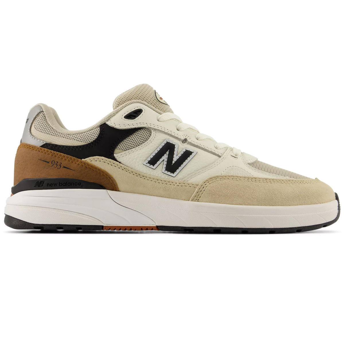 New Balance Numeric 933 Andrew Reynolds 2E/Wide Fit Sea Salt/Brown