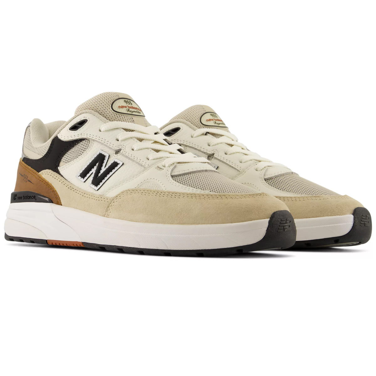 New Balance Numeric 933 Andrew Reynolds 2E/Wide Fit Sea Salt/Brown