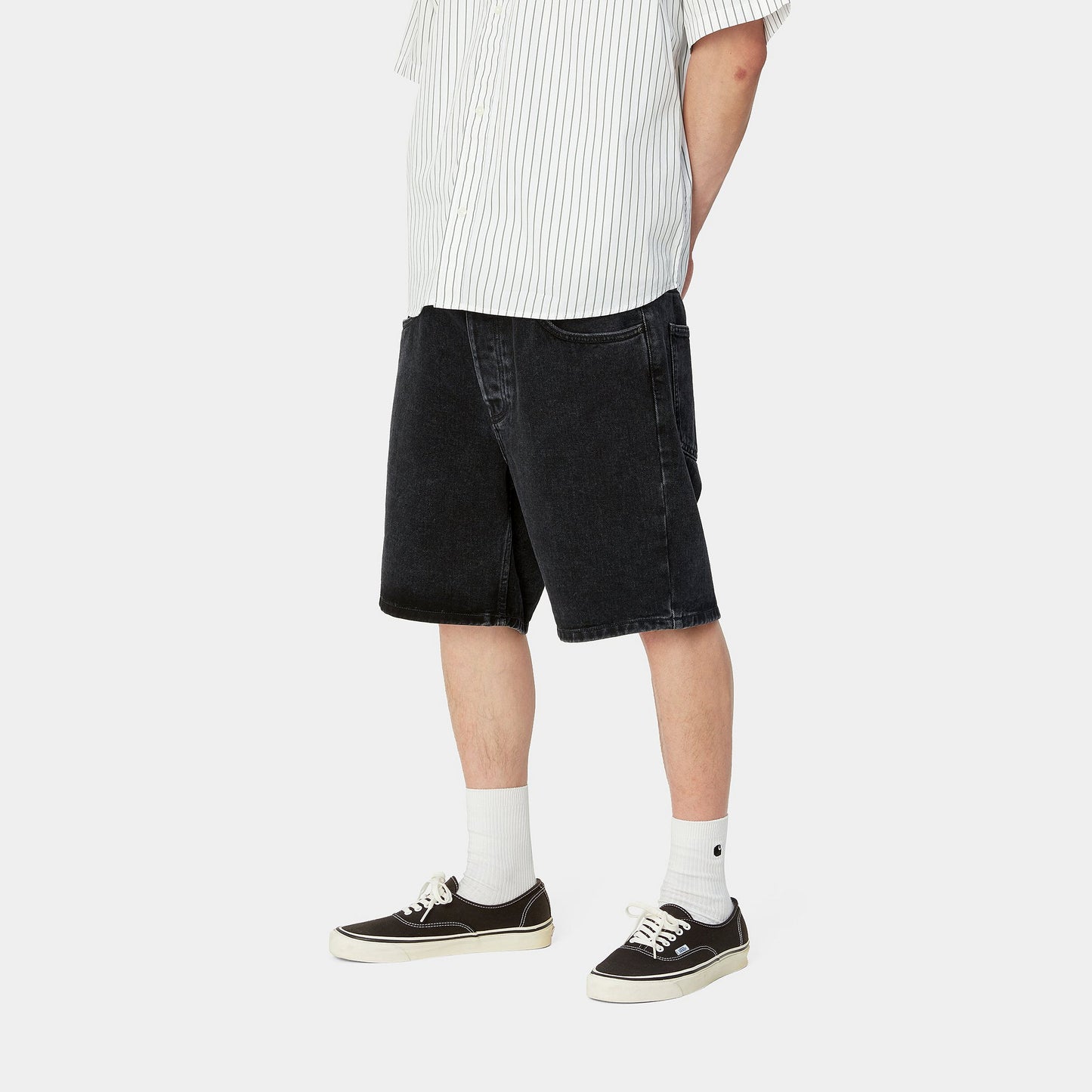 Carhartt WIP Newel Short Black Stone Washed