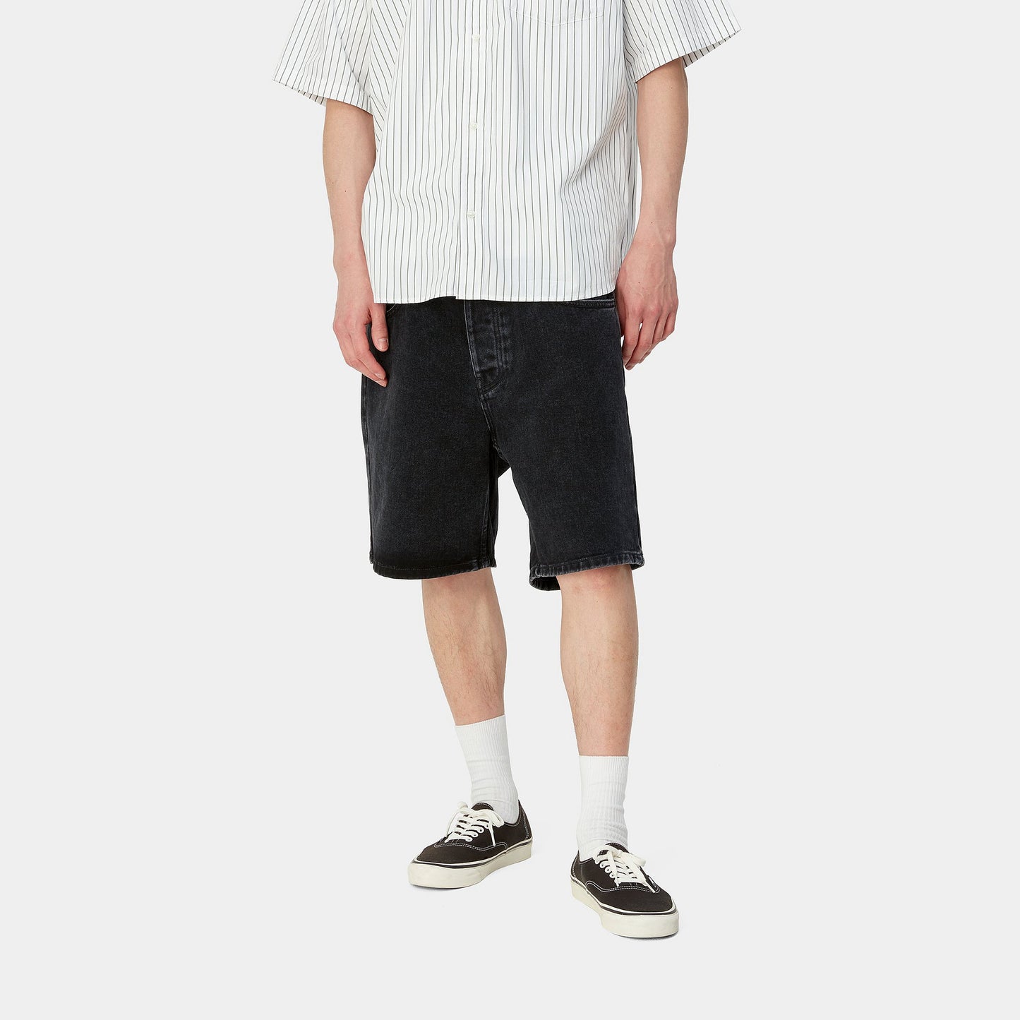 Carhartt WIP Newel Short Black Stone Washed