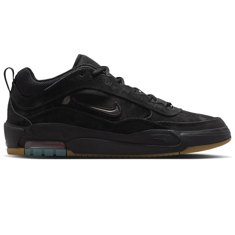 Nike SB Air Max Ishod Black/Black-Black-Black-Gum Lt Brown-Safety Orange