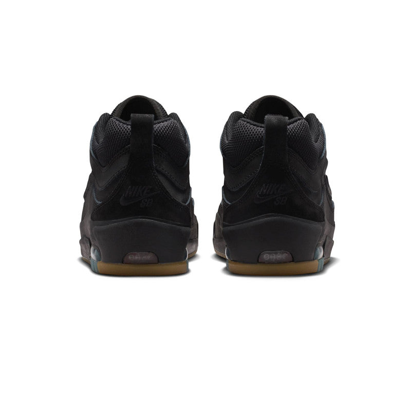Nike SB Air Max Ishod Black/Black-Black-Black-Gum Lt Brown-Safety Orange