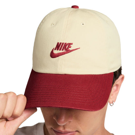 Nike SB Club Cap Futura Wash Cap Lt Khaki/Team Crimson