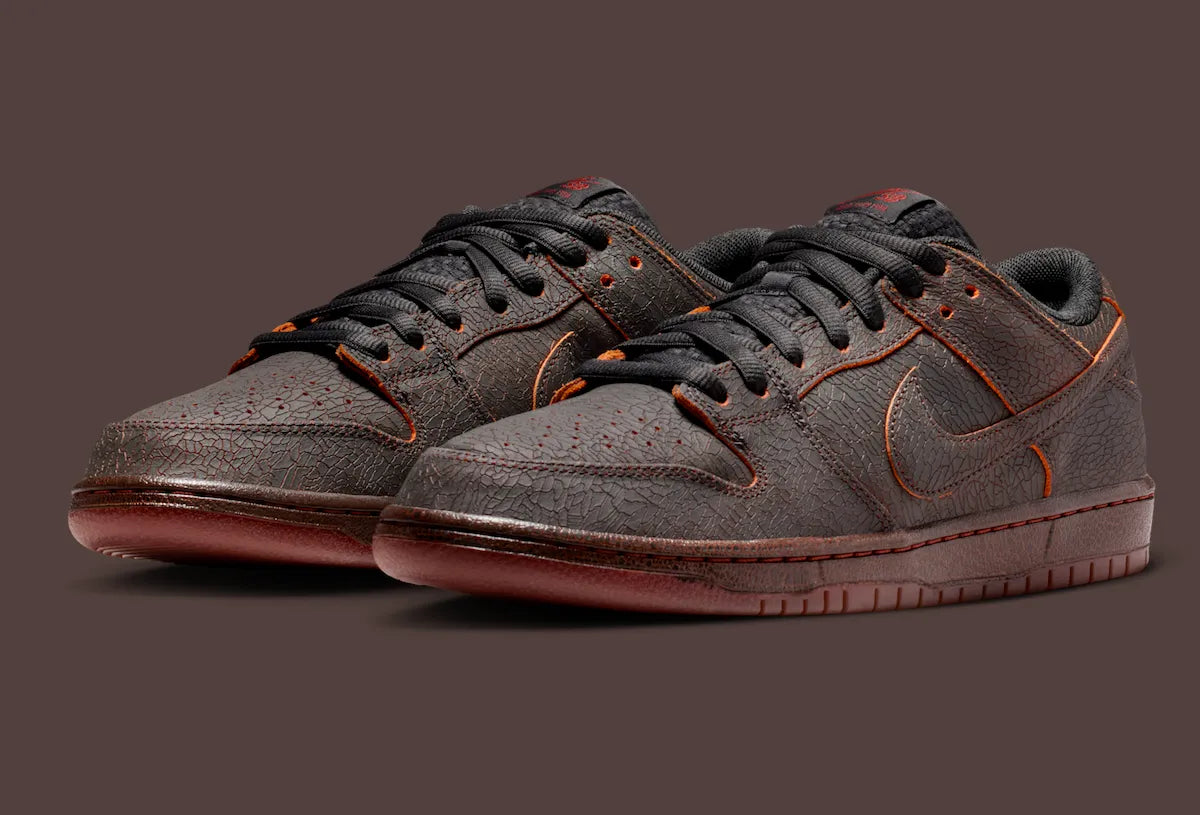 Nike SB Dunk Low Pro PRM Dk Smoke Grey/Campfire Orange-Black-Cinnamon-Picante Red