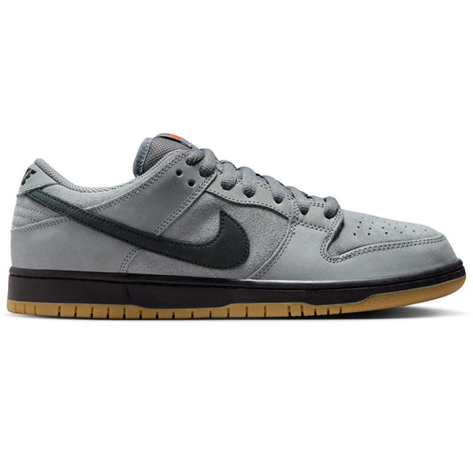 Nike SB Dunk Low Pro Cool Grey/Black-Cool Grey-Dk Grey-Gum Lt Brown-Safety Orange