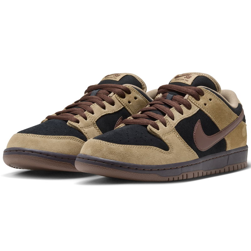 Nike SB Dunk Low Pro Filbert/Lt Chocolate-Black-Burgundy Ash