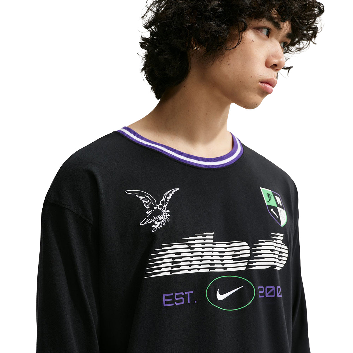 Nike SB Longsleeve Rugby T-Shirt Black