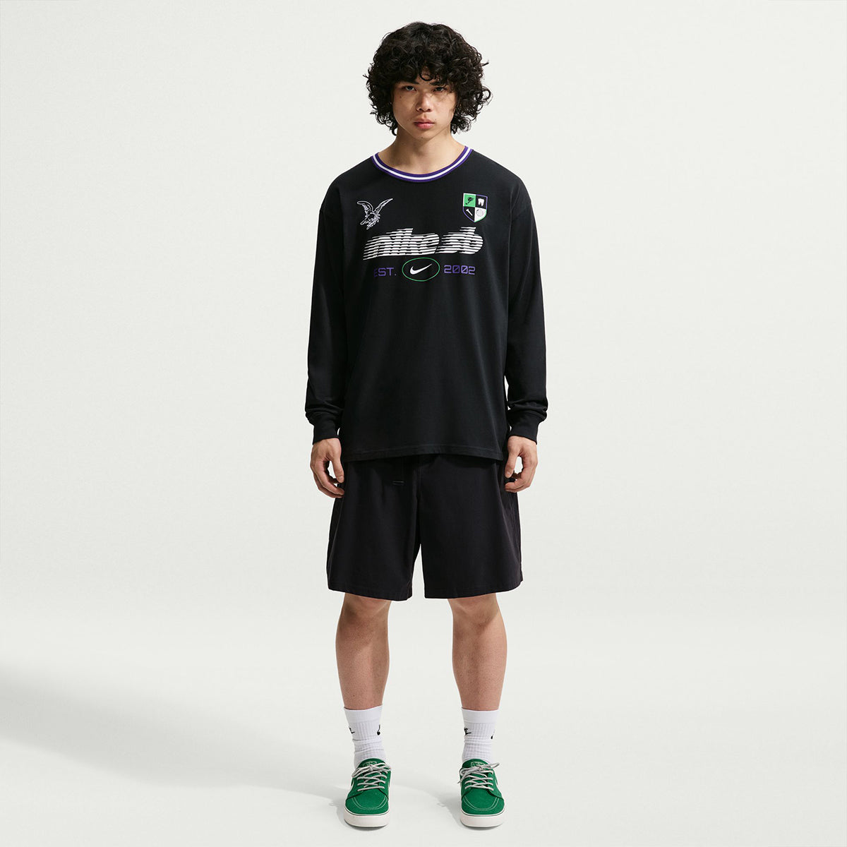Nike SB Longsleeve Rugby T-Shirt Black