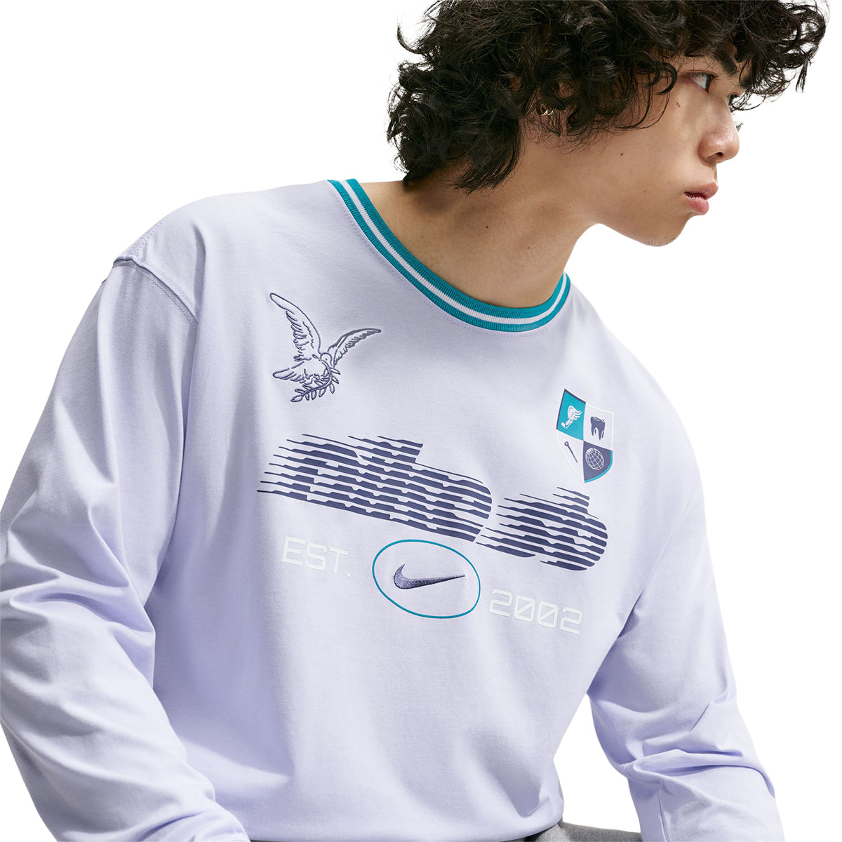 Nike SB Longsleeve Rugby T-Shirt Palest Purple