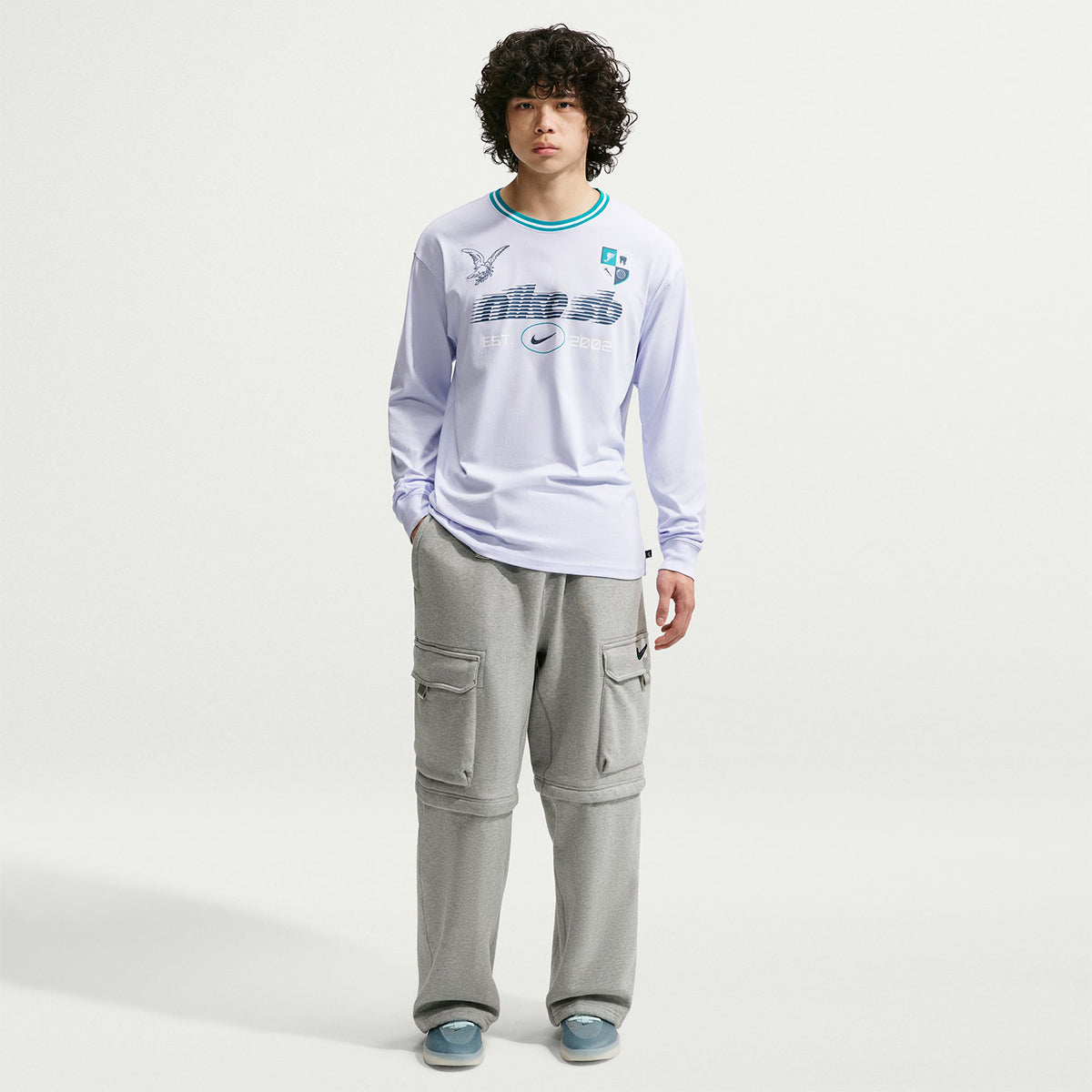 Nike SB Longsleeve Rugby T-Shirt Palest Purple