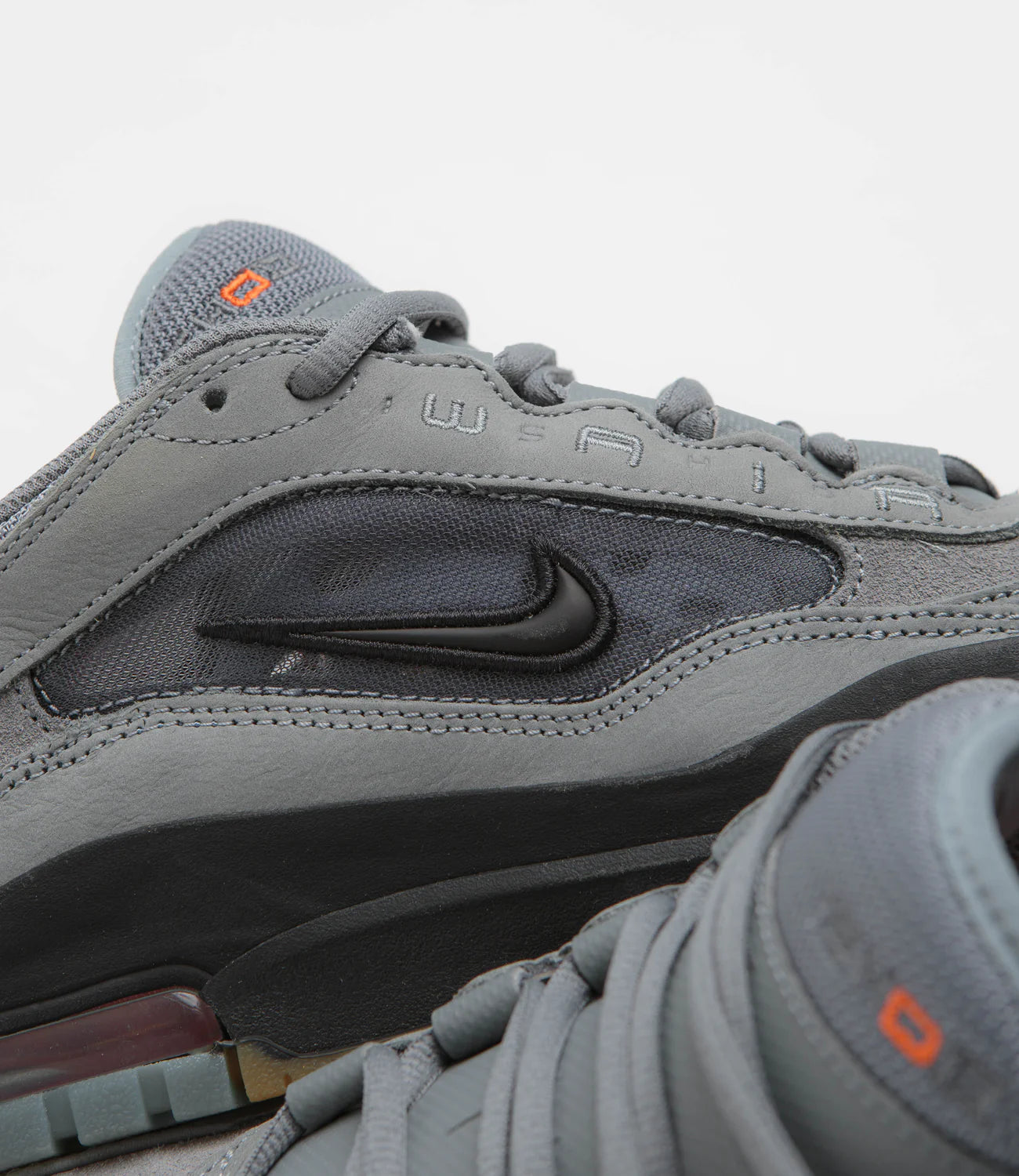 Nike Air Max Ishod Iso Cool Grey/Black-Cool Grey-Dk Grey-Gum Lt Brown-Safety Orange