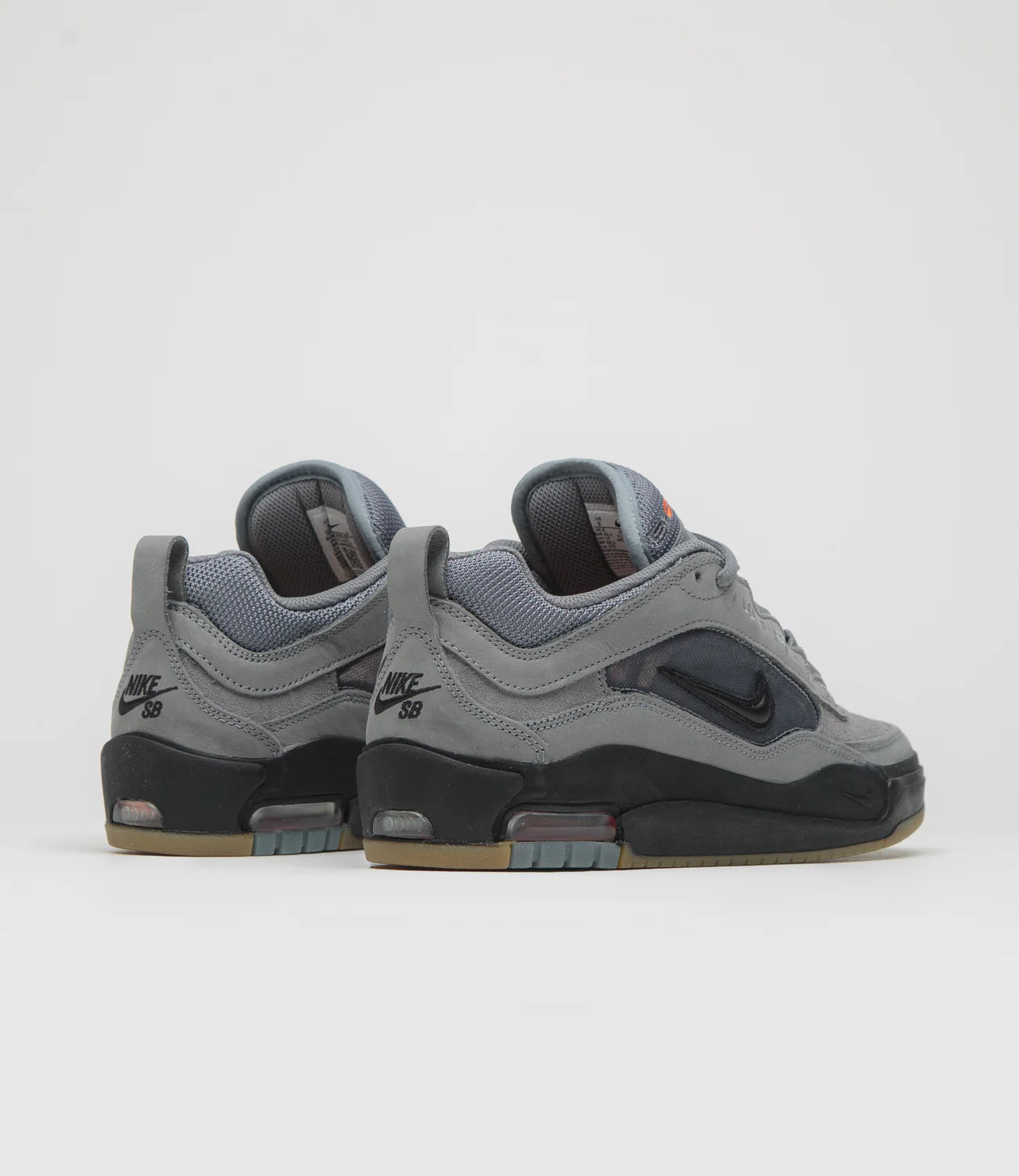 Nike Air Max Ishod Iso Cool Grey/Black-Cool Grey-Dk Grey-Gum Lt Brown-Safety Orange