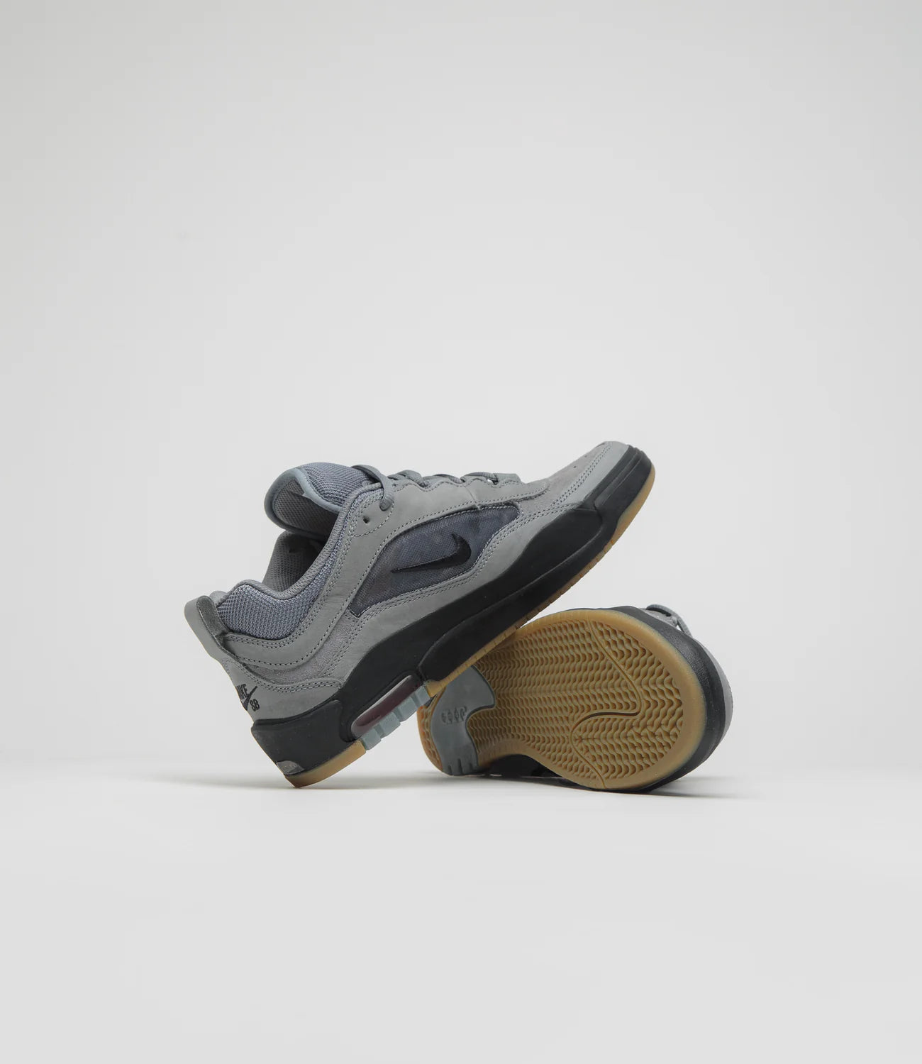 Nike Air Max Ishod Iso Cool Grey/Black-Cool Grey-Dk Grey-Gum Lt Brown-Safety Orange