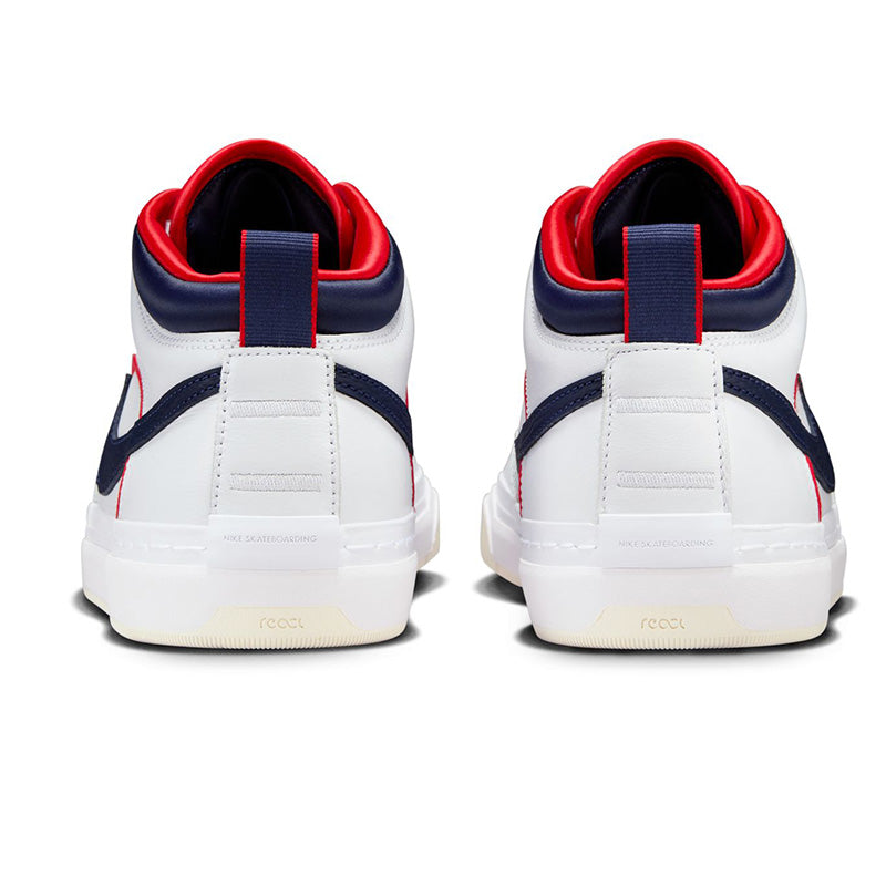 Nike SB React Leo Premium White/Midnight Navy/University Red/White