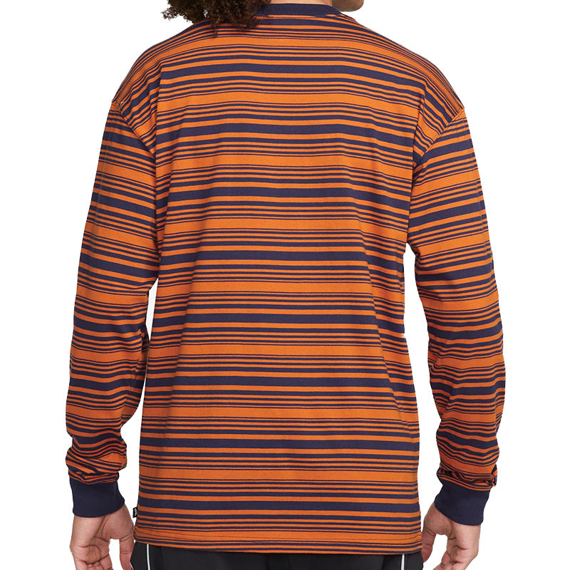 Nike SB Stripe Longsleeve T-Shirt Purple Ink/Campfire Orange