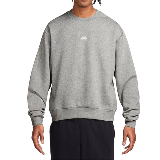 Nike SB Sweater Essentials Logo Dark Grey Heather/White