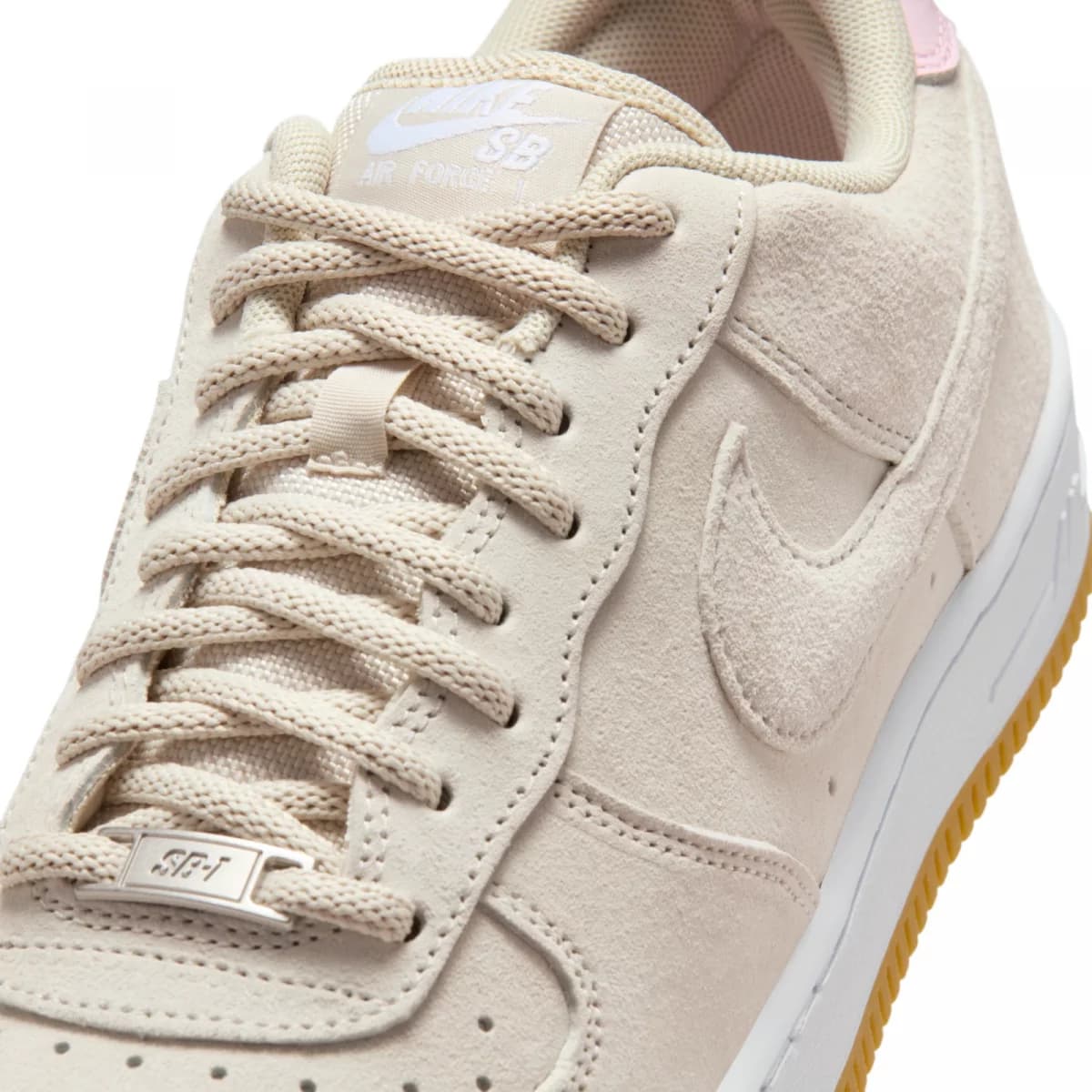 Nike SB Air Force 1 Lt Orewood Brn/Lt Orewood Brn-White-Pink Foam-Gum Lt Brown
