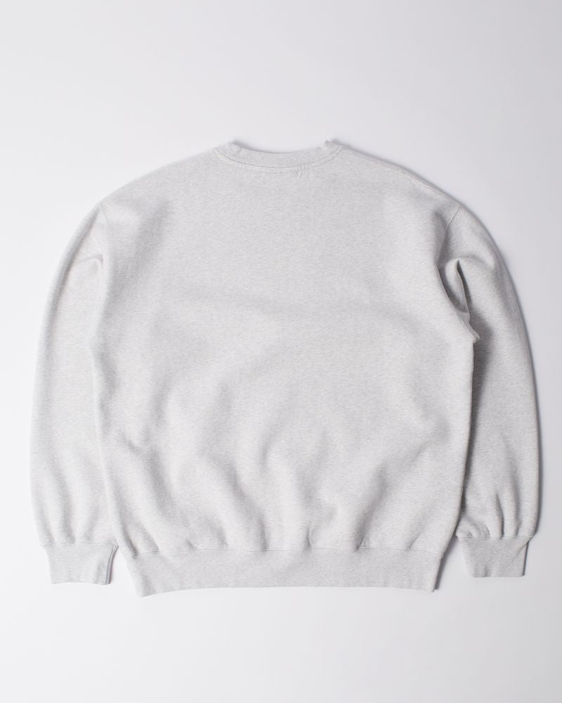 By Parra Long Lost Leg Crewneck Sweater Heather Grey
