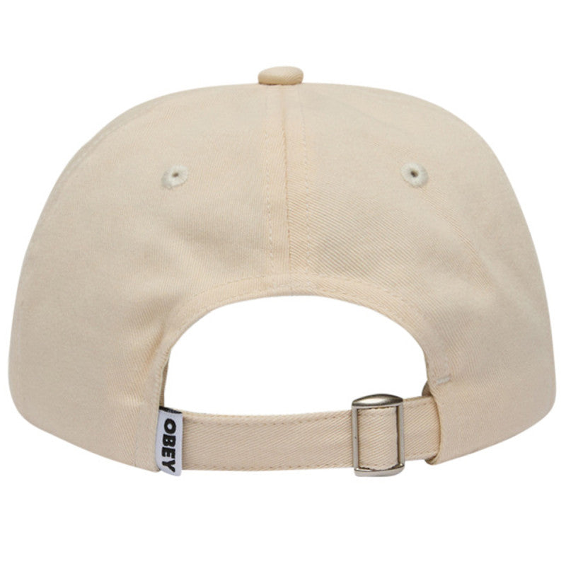 Obey 2 Tone Bold 6 Panel Strapback Unbleached