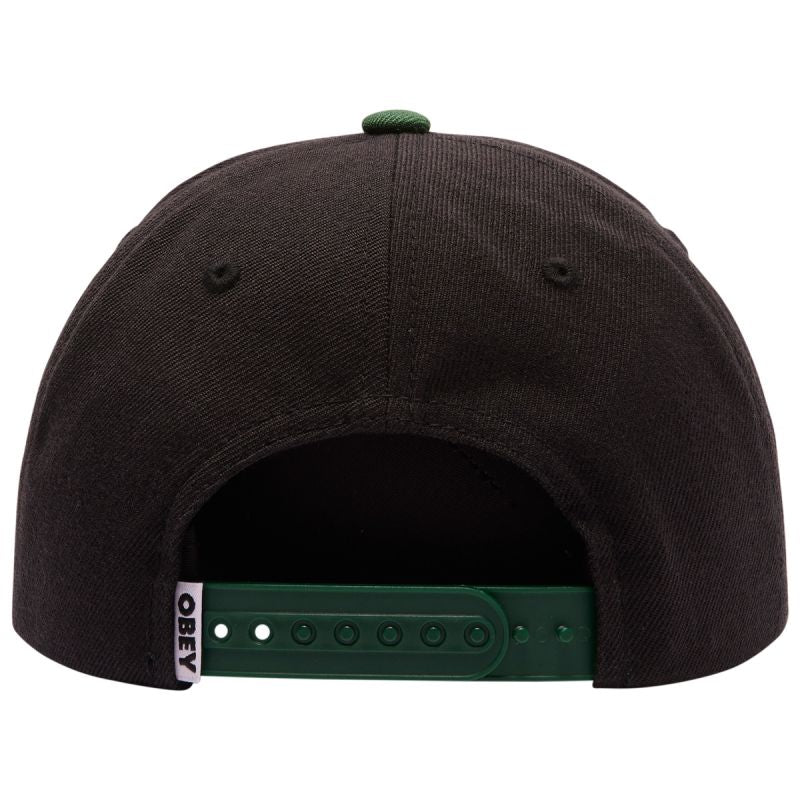 Obey 2 Tone Lowercase 6 Panel Cap Black